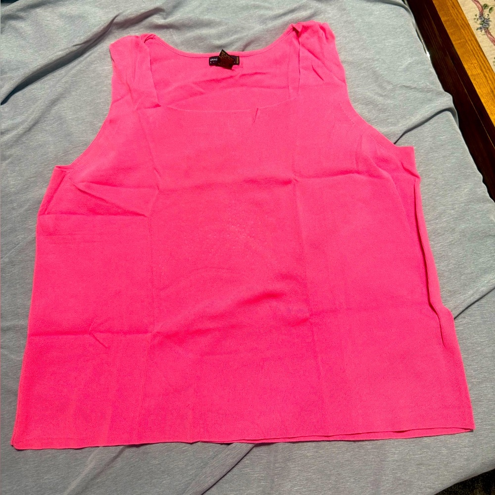 Grace Elements 2XL Pink Tank Top